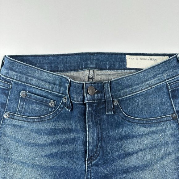 Rag & Bone Women's Samurai Skinny Legging Jeans Sz 26 Cardiff Moto Patchwork Ple - Picture 1 of 11